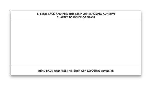 Stock Number Mini Signs – 6" × 3" Plastic Backed Self-Adhesive Windshield Signs – Includes Permanent Black Marking Pen for Car Dealership Inventory Management