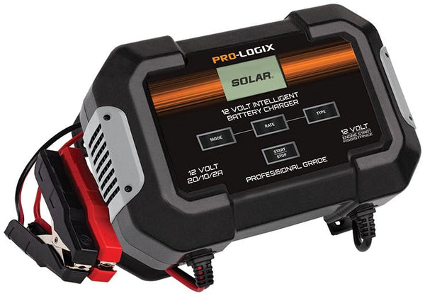 Pro-Rx PL2545 Intelligent Battery Charger & Maintainer – 3-Stage Charging with 20/10/2 Amp Rates – 100 Amp Engine Start – Compatible with 6V/12V Lead-Acid, Gel, AGM Batteries – 1-Year Warranty