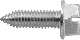Slotted Hex Washer Head License Plate Screws - 6mm × 20mm Zinc-Coated - Durable Rust-Resistant Universal Fit Screws for Car Dealerships - Bulk Pack of 100