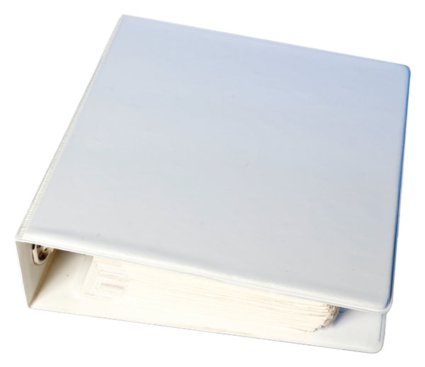 Color-Coded White Vinyl Binder System for Ring Books - Effortlessly Organize Documents, Notes, and Essentials