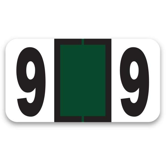 number sticker labels