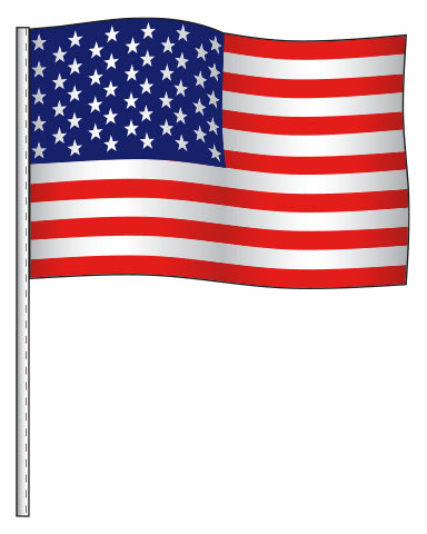 Supreme Cloth Antenna Flags for Auto Dealerships - 12" × 18" Rectangular Car Antenna Flags with 32" Sewn Sleeve - Easy Installation, Durable Vehicle Flag, American, Checkered & Sale Designs