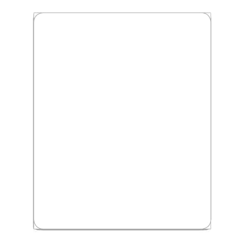 Blank ROS Sticker for Car Dealerships - 4.5" x 5.5" Dual Purpose Legal Compliance and Advertising Tags - 4 mil Clear Vinyl Face Adhesive Stickers Hold Report of Sale Document