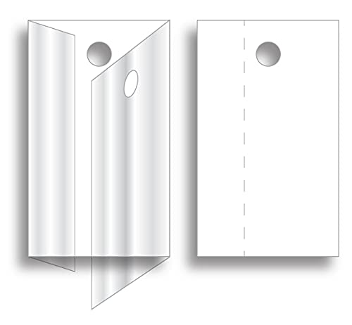 Transparent Clear Plastic PVC Protective Sleeve for ID Cards, Badges & Business Cards - Durable Water-Resistant Card Holder - 2-3/16" × 1-5/16" - Ideal for Office, School & Event Use