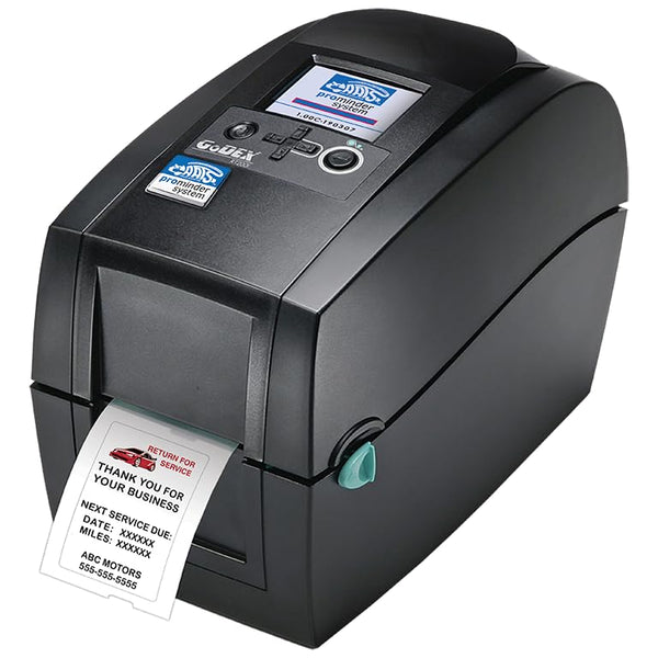 ProMinder Now Industrial Label Printer for GoDex - Automatic Date & Mileage Calculation, USB Keyboard Compatible, Thermal Transfer Ribbon Included - Durable 7" H × 9-3/4" L × 5-1/4" W