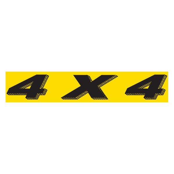 Vibrant Yellow & Black High-Visibility Slogan Stickers – Weatherproof Vinyl Decals for Car Dealership Promotions, Vehicle Branding & Automotive Marketing – 14.5" x 2.75" – Easy Application with No Residue