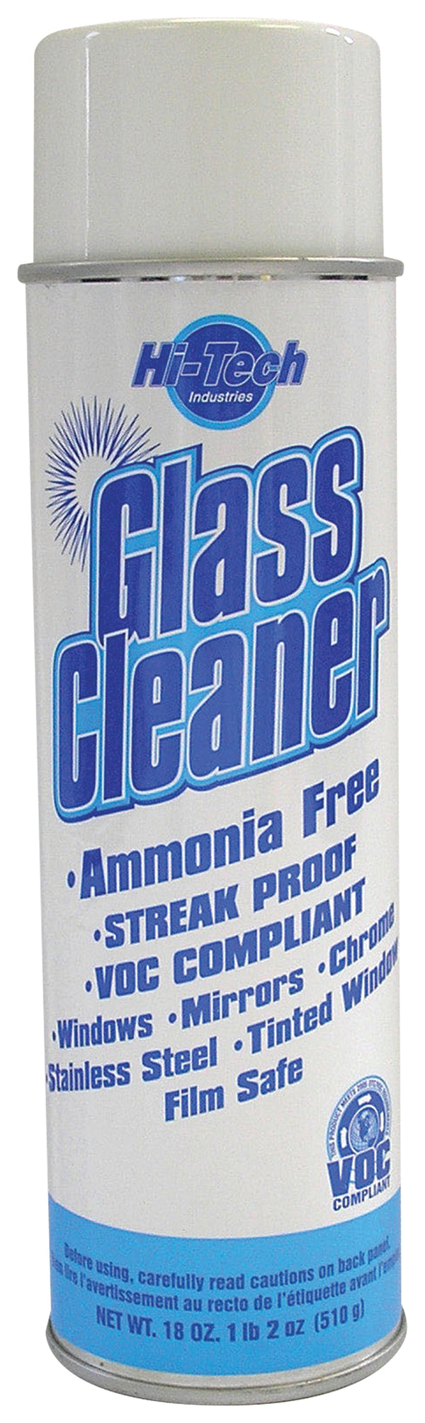 Ammonia-Free Glass Cleaner - Safe on Window Tint, Cuts Through Grime and Road Film - Streak-Free Finish, Professional Grade Aerosol Cleaner for Automotive and Home Use - 18 Ounce Can