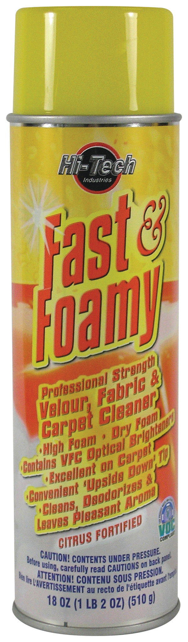 Fast & Foamy Carpet Cleaner - Professional Auto Upholstery & Interior Detailing Spray, Spearmint Scent - 18oz Aerosol