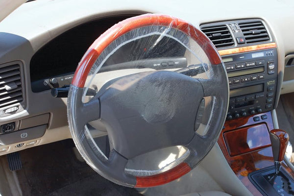 Clear Steering Wheel Cover for Vehicles - Fits Most Cars, Trucks, and SUVs