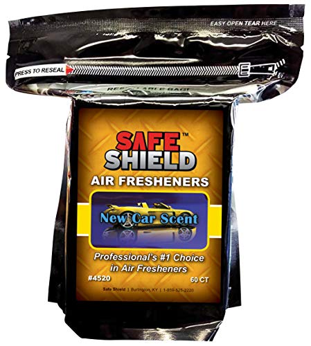 New Car Scented Air Freshener Pads – Long-Lasting Car Interior Fragrance – Compact 1-1/2" × 3" Odor Eliminator Pads for Vehicle Freshness