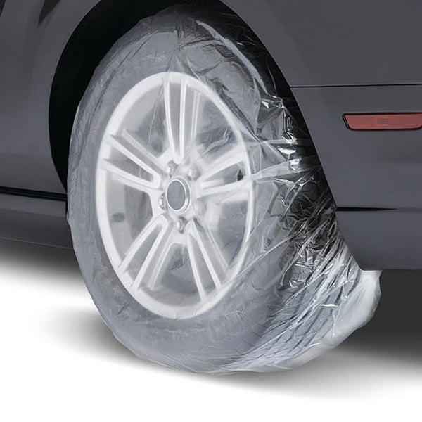 Premium Multi-Layer Tire Maskers (45" × 40") for Dust and Overspray Protection in Body Shop and Short-Term Storage