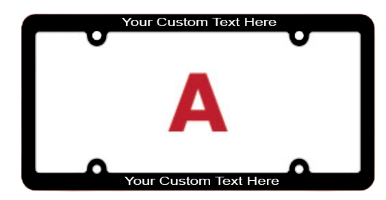 Custom License Popular Plate Frame Model A