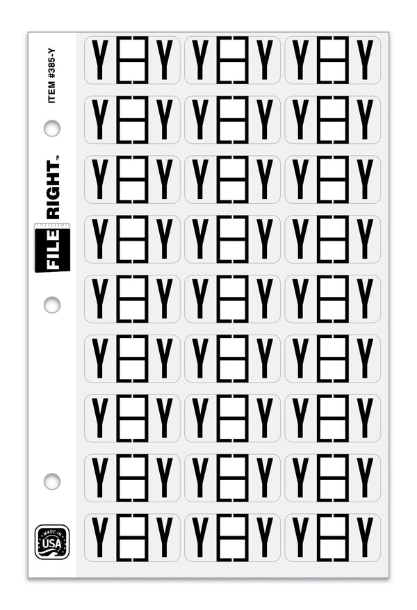 alphabet labels