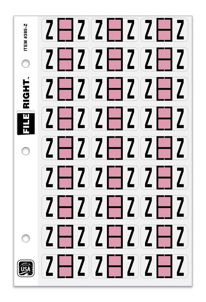 alphabet labels