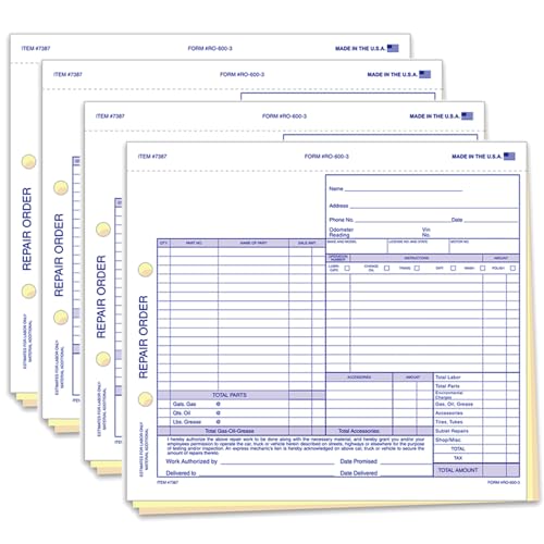 auto repair work order