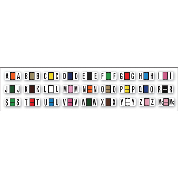 color coded labels