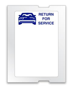 generic oil change stickers
