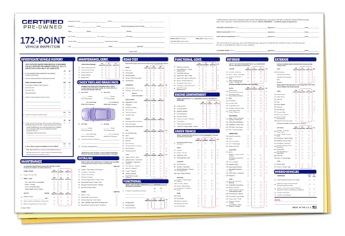 multi point vehicle inspection checklist