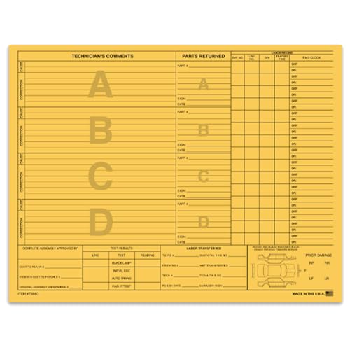repair order forms