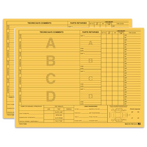 repair order forms