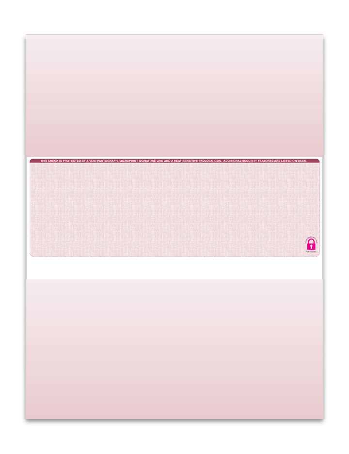 high security check paper