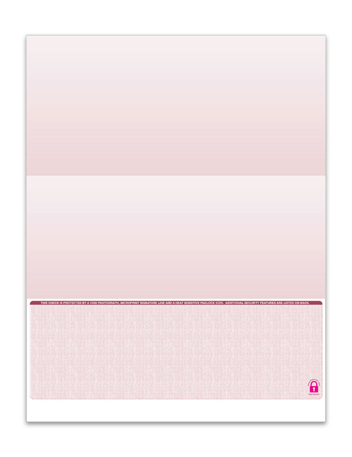 high security check paper