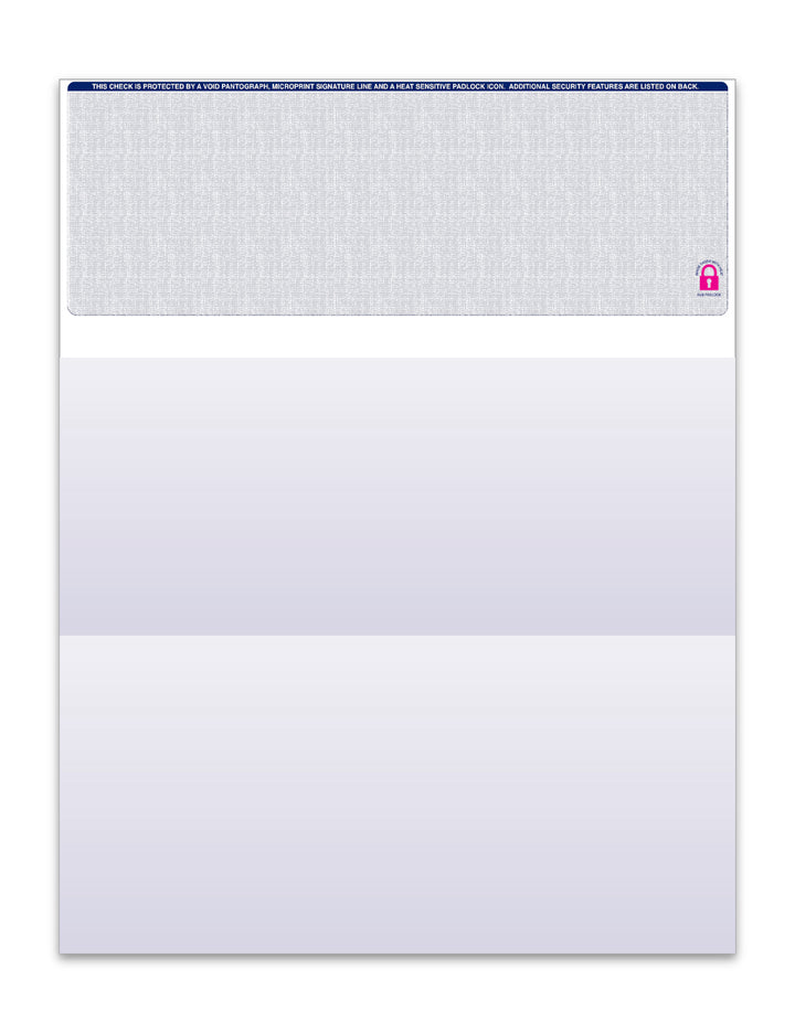 high security check paper