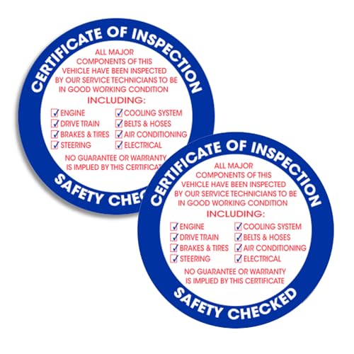 vehicle inspection sticker