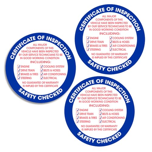 vehicle inspection sticker