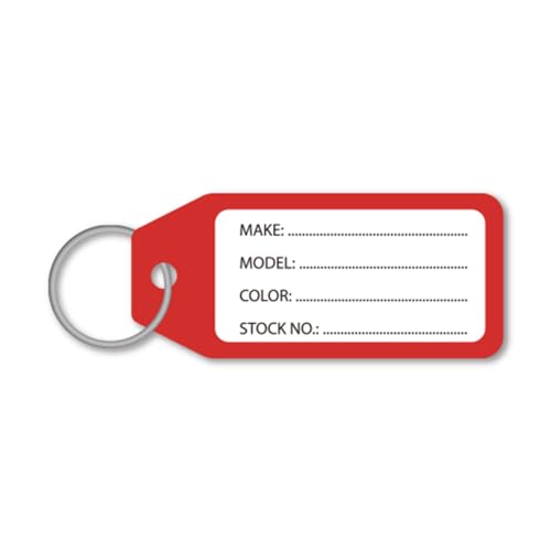 plastic key tags