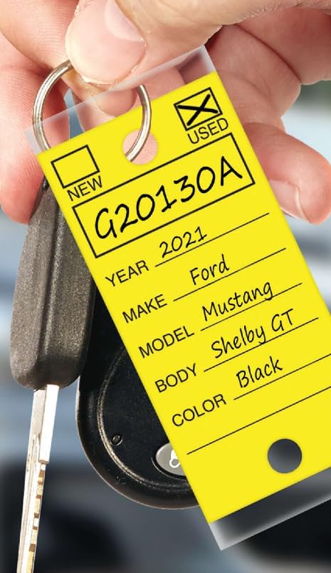 self laminating key tags