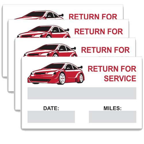 static cling oil change reminder stickers