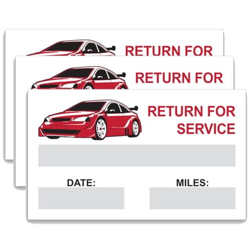 static cling oil change reminder stickers