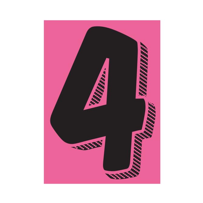 vinyl number stickers
