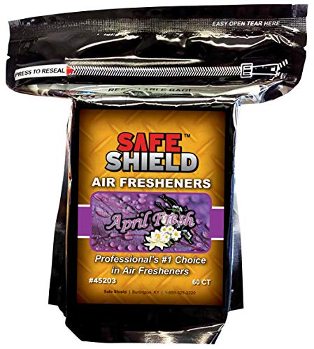 Car Air Freshener Pads - Long-Lasting Fragrance Pads for Car Interiors - Available in Multiple Scents - 1-1/2" × 3" Compact Size - Refreshing Aroma for Eliminating Stale Odors - 60 Pads/Pack