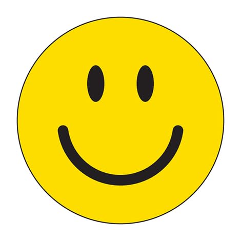 Simple Smiley Window Stickers - Vibrant Yellow Smile Design - Durable, Weatherproof Vinyl with Easy On/Off Adhesive - Back Slit for Seamless Installation - 6" × 6"