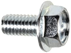 Slotted Hex Washer Head License Plate Screws - #14 × 3/4" Size - Durable Black E-Coat Corrosion-Resistant Universal Fit Screws for Car Dealerships - Bulk Pack of 100