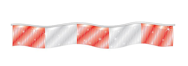 Metallic Streamers for Car Dealerships - 60' Long Outdoor Streamers with Two 3' Ties - 12" x 3/4" Durable Metallic Ribbon Strips - Colorful Auto Dealer Lot Decorations
