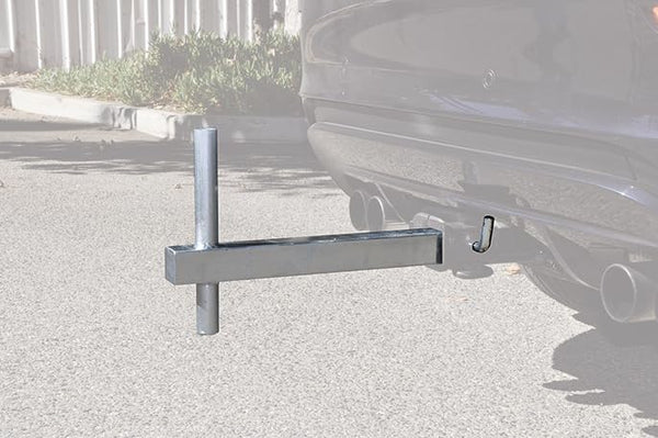 Tow Hitch Mount for Swooper Flags - 21-1/4" × 12" × 2" Durable Metal Flag Hardware with Universal Compatibility - Ideal for Securely Mounting Flags