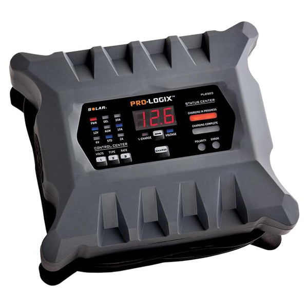 PL2320 Intelligent Battery Charger & Maintainer – 6V/12V, 20/10/2 Amp Charge Rates – Compatible with All Battery Types – Multi-Phase Smart Charging with Temperature Compensation – 1-Year Warranty