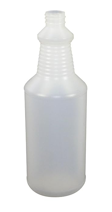 32 Ounce Clear Quart Spray Bottle (Bottle Only) - Ideal for Trigger Sprayers, Multipurpose Empty Container for Automotive Cleaning Solutions