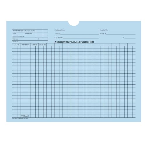 Accounts Payable Voucher Jackets - Colorful Large 12" × 9" Size, 32# Kraft Paper - Organize Invoices, Statements, Receipts - Unwrapped (500/Pack)