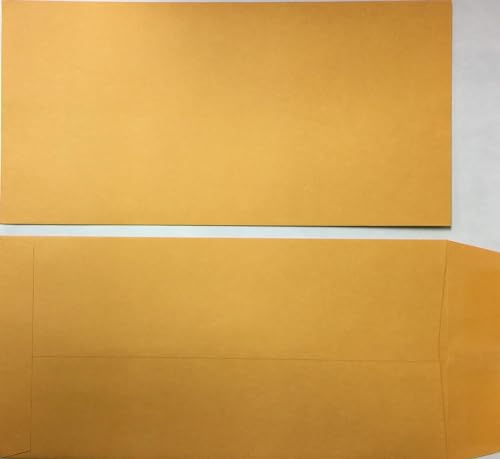 License Plate Envelopes - Moist & Seal, 13" x 6-1/2" Plain Design- Perfect Fit for License Plates, Ideal for Vehicle Registration and Documentation Storage - 100/Pack